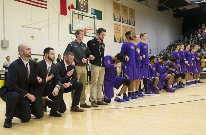 Knights men’s basketball takes a knee at UVM